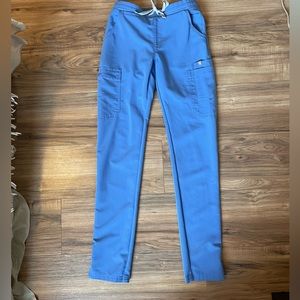 Figs Yola Skinny Scrub Pants - Ceil Blue - XXS TALL